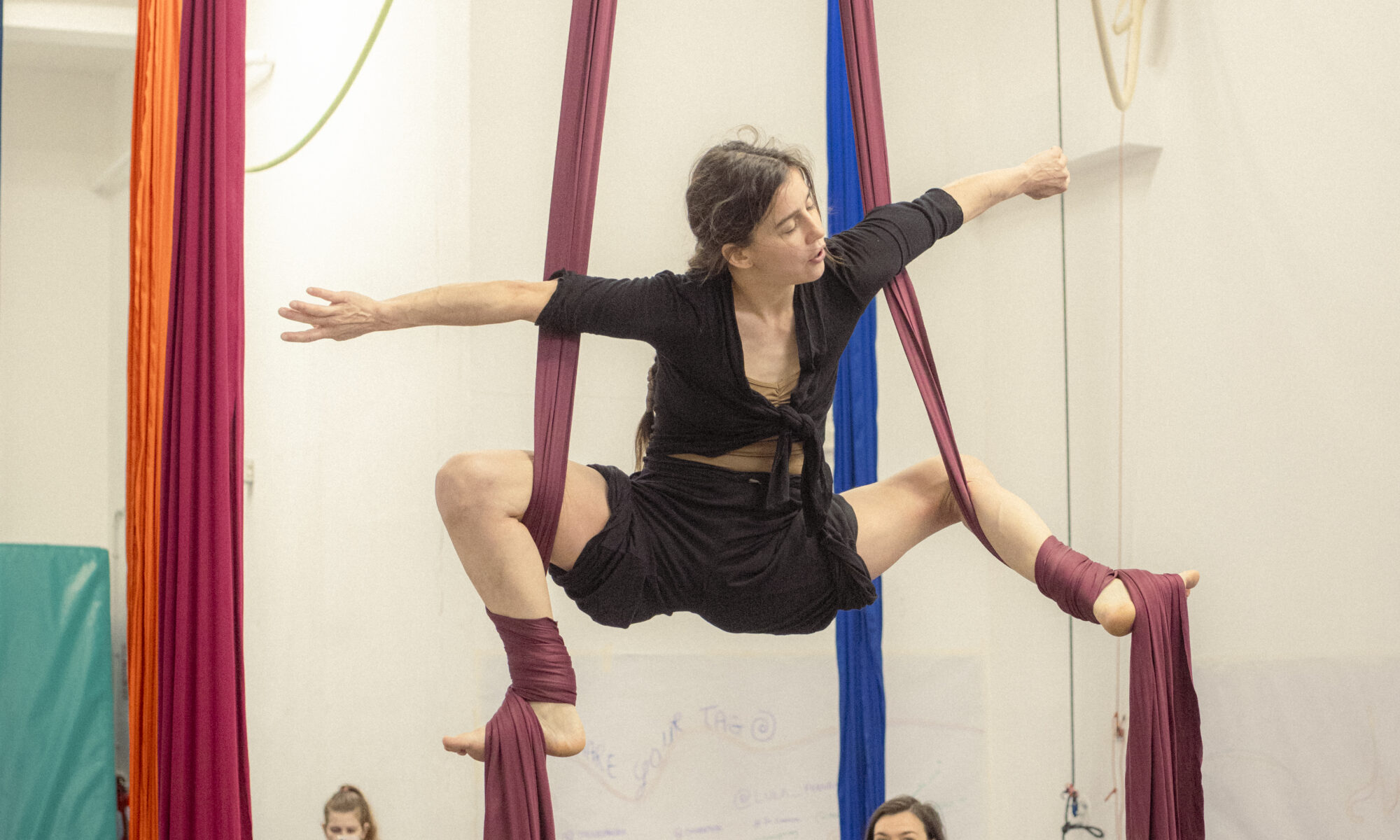 Aerial silks workshop with Ariadna